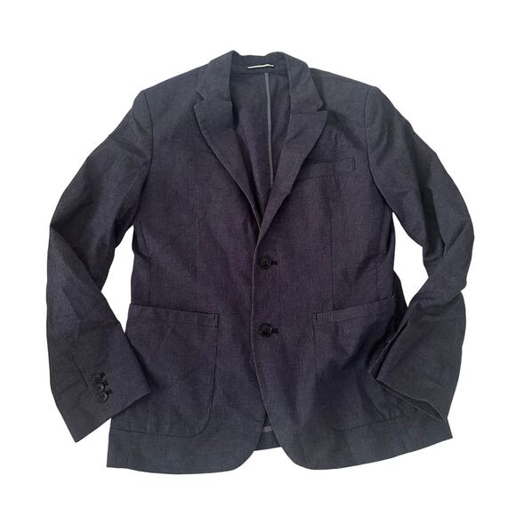 Old Navy Navy Blue Built-In Flex Blazer - Men's Small - Picture 2 of 8